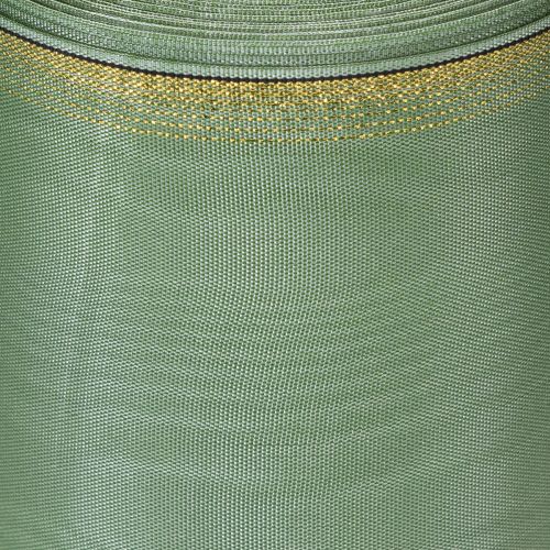 položky Věnečková stuha Moiré šalvějově zelená se zlatým okrajem, 150 mm x 25 m, ozdobná stuha na květinářství a věnce