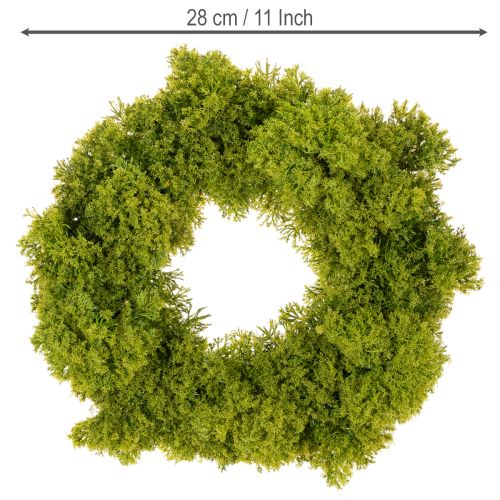Věnec z umělého mechu, dekorativní na stůl nebo dveře, 28 cm | Floristik24.cz