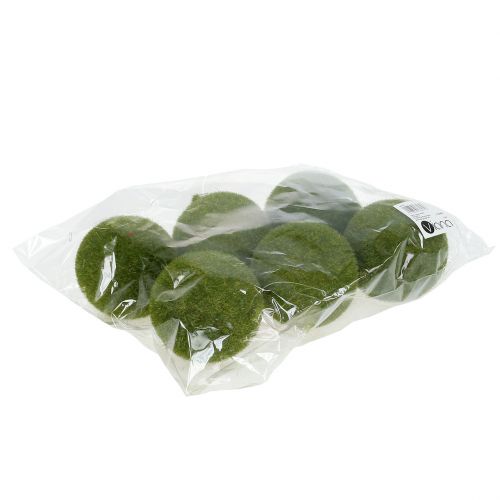 Floristik24 Mechová koule Ø8cm zelená 6ks