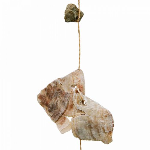 položky Mušle girlanda s kameny příroda 100cm