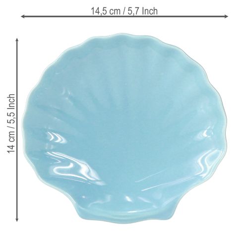 položky Skořápkový talíř námořní mísa keramická modrá bílá 14cm 3ks