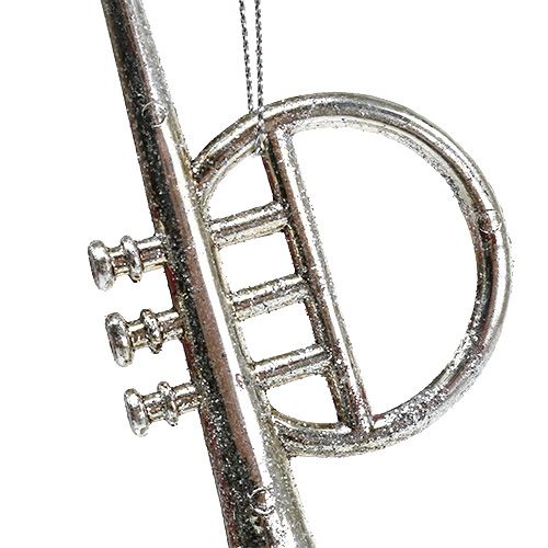 Floristik24 Řazení hudebních nástrojů. 12cm - 14,5cm stříbro 3ks