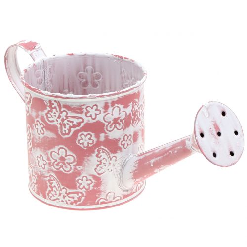 Floristik24 Květinová konev s motýly růžová Ø10cm V10cm