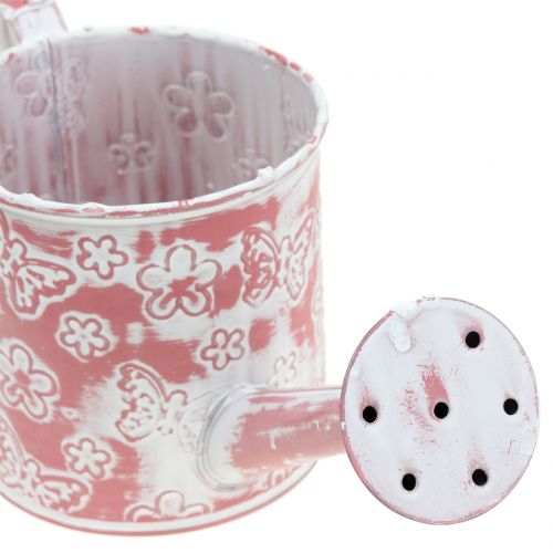 Floristik24 Květinová konev s motýly růžová Ø10cm V10cm