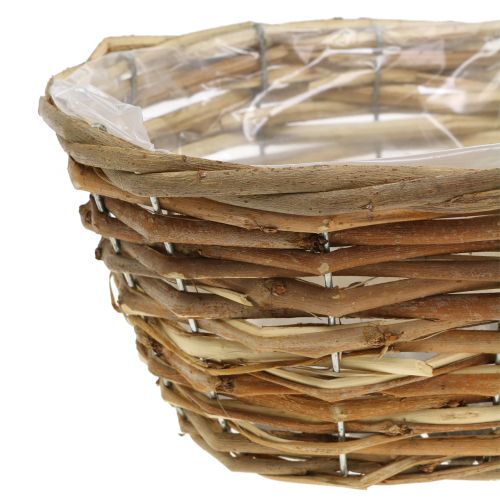 položky Košíková mísa oválná světle hnědá L27cm