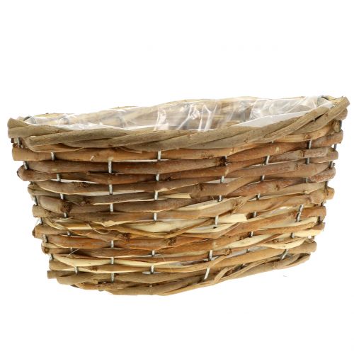 položky Košíková mísa oválná světle hnědá L27cm