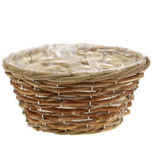 Košíková miska na výsadbu světle hnědá Ø24cm