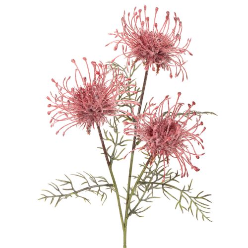 Umělý květinový jehelníček, protea, kvetoucí větvička 65 cm, 3 ks nakoupit | Floristik24.cz