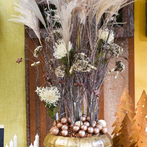 položky Jehelníkové umělé květiny exotická protea leucospermum krém 73cm 3ks