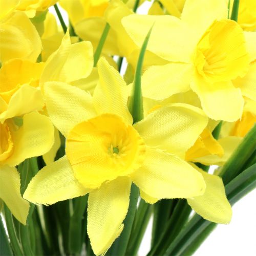 Floristik24 Narcis žlutý 27cm 12ks stolní dekorace