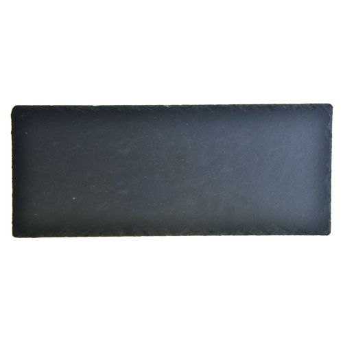 Floristik24 Talíř z přírodní břidlice obdélníkový kamenný podnos černý 30×12,5cm 4ks