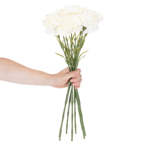 Umělý karafiát se stonkem do kytice a věnce, 56 cm, 8 kusů | Floristik24.cz