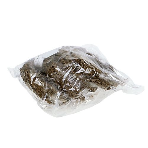 Floristik24 Hnízdo s peřím 15cm přírodní 4ks