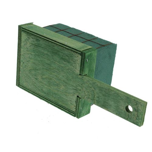 položky Květinové pěnové cihly s dřevěnou základnou 21 cm x 9 cm x 8 cm 8 ks