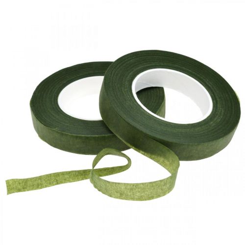 OASIS® Flower Tape, květinová páska, samolepící, mechově zelená š13mm d27,5cm 2ks