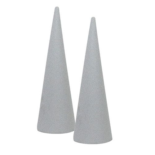 položky Květinový pěnový kužel suchá květinová hmota H40cm 2 ks