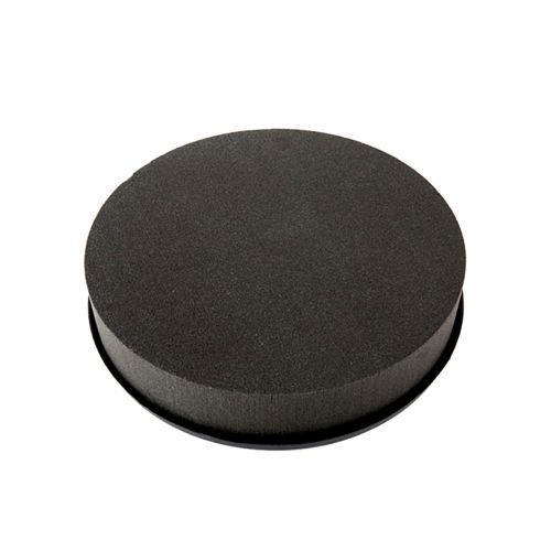 Floristik24 Květinová pěnová zátka na válec velikost černá Ø15cm H5cm 2ks