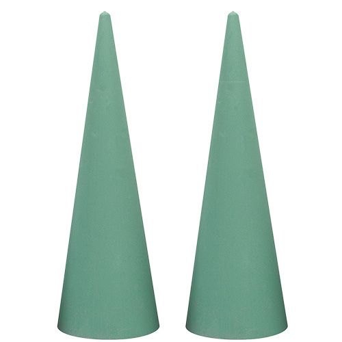 položky Květinová pěna ve tvaru kužele V50cm Ø15cm 2 kusy