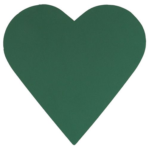 položky Květinové pěnové srdce květinově zelené 53cm 2ks svatební dekorace