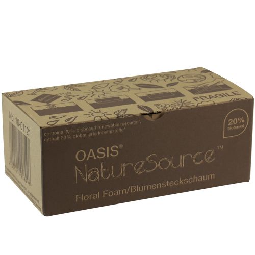 Floristik24 Oasis NatureSource Maxlife Floral Foam Brick Brown 23×11×7,5cm 1 ks