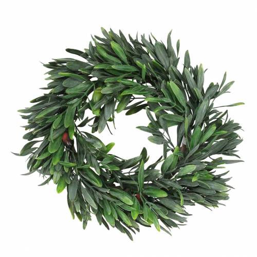 Floristik24 Olivový věnec umělý zelený Ø28cm dekorace středomořská