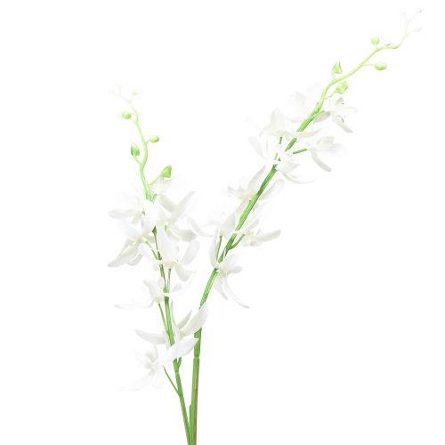 Orchideje umělé Oncidium umělé květiny bílé 90cm