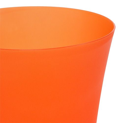 Floristik24 Květináč na orchidej plastový oranžový Ø12,5cm H14cm, 1ks