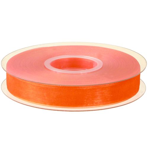 položky Organzová stuha dárková stuha oranžová stuha krajová 15mm 50m