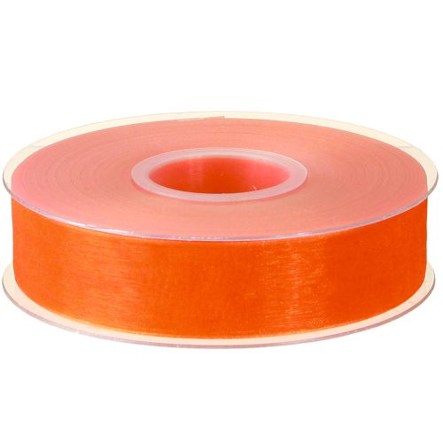 položky Organzová stuha dárková stuha oranžová stuha krajový 25mm 50m