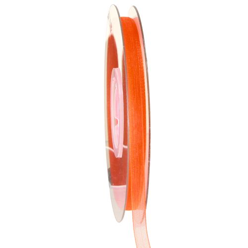 položky Organzová stuha dárková stuha oranžová stuha krajová 6mm 50m
