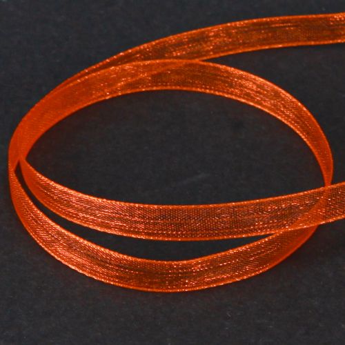 položky Organzová stuha dárková stuha oranžová stuha krajová 6mm 50m