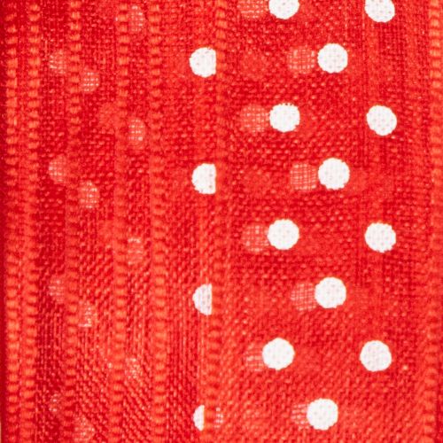 položky Stuha s puntíkovaným vzorem pro univerzální balení dárků v rámci sezóny, šířka 1,5 cm, délka 20 m