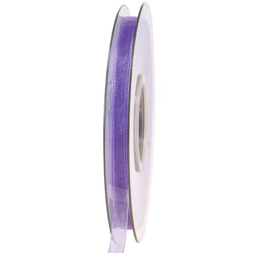 položky Organzová stuha dárková stuha fialová stuha krajová 6mm 50m