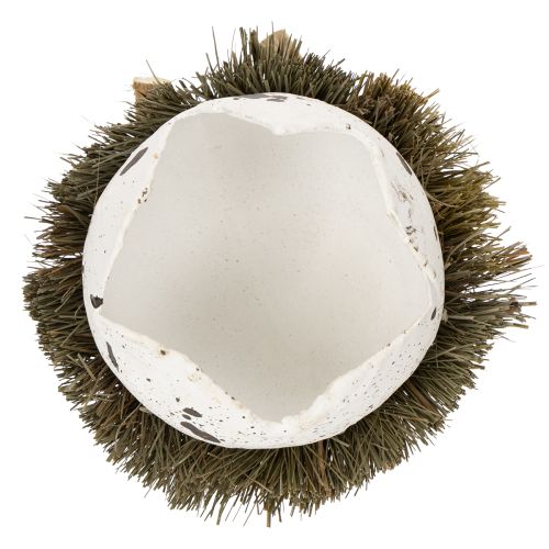 položky Velikonoční dekorace vajíčko v hnízdě, dekorativní ptačí hnízdo, přírodní barvy, Ø9cm V11cm, 4 kusy