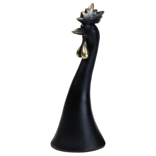 položky Velikonoční dekorace dekorace kuře kohout černé zlato Ø9cm V29cm