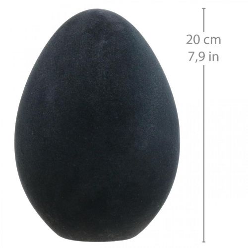 položky Dekorace velikonočních vajíček vaječná černá plastová vločkovaná 20cm