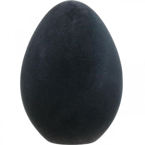 Velikonoční vajíčko plastové černé vajíčko Velikonoční dekorace semišovaná 40cm