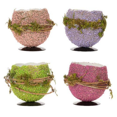 položky Dekorativní miska na velikonoční vajíčka pro jarní nebo velikonoční dekoraci stolu, 9 cm, 4 kusy