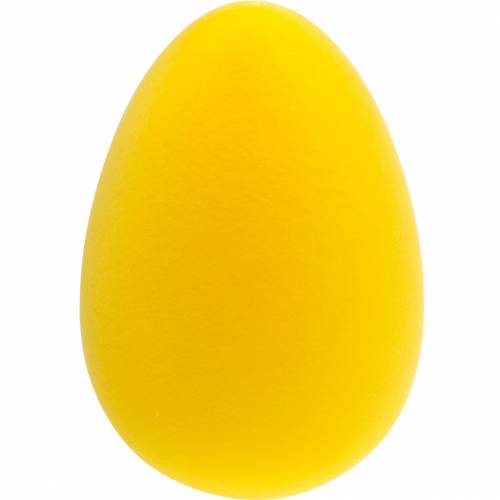 Floristik24 Velikonoční vajíčko s vločkami žluté H25cm dekorativní vajíčka Velikonoční dekorace