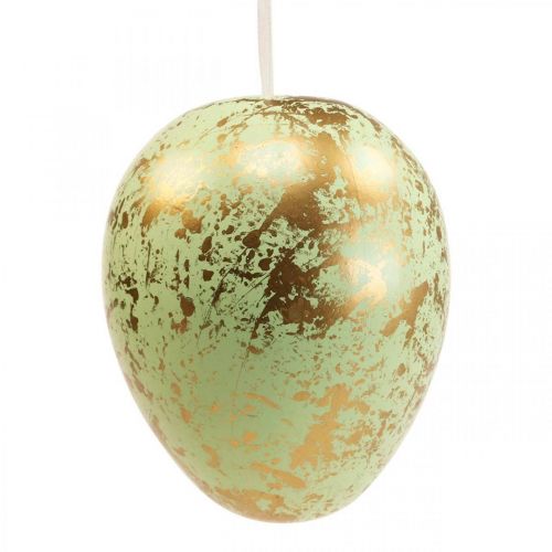 položky Velikonoční vajíčko na zavěšení dekorace vajíčka růžové, zelené, zlaté 12cm 4ks