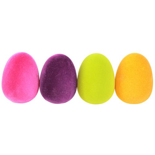 Floristik24 Velikonoční vajíčka na zavěšení Zelená Žlutá Růžová Berry 11cm 4 ks