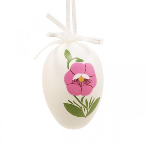 položky Velikonoční vajíčka na zavěšení s motivem květin Velikonoční dekorace 12ks