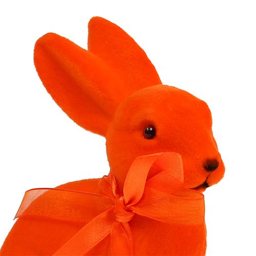 Floristik24 Velikonoční zajíček různé 15cm vločkované 4ks