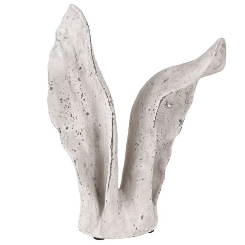 Floristik24 Dekorace velikonočního zajíčka Králičí uši šedá/bílá Shabby Chic V29cm