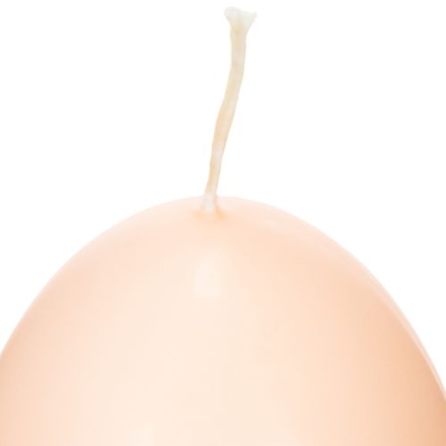 položky Velikonoční svíčky, vejčité, velikonoční svíčky ve tvaru vejce, broskvový design, Ø6cm, V9cm, 6 kusů