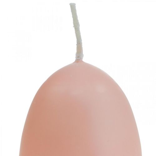 Floristik24 Velikonoční svíčky tvar vajíčka, vaječné svíčky Velikonoční broskev Ø4,5cm V6cm 6ks