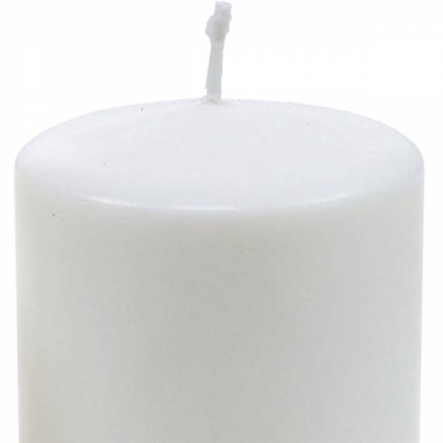položky Sloupová svíčka PURE 130/70 přírodní vosková svíčka s dekorací na svíčku z řepkového vosku