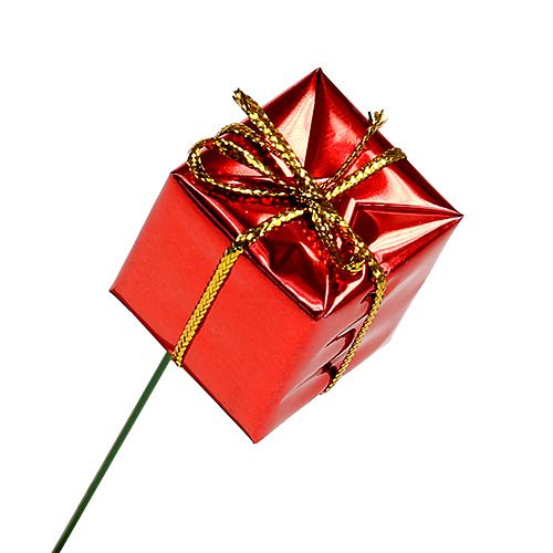 Floristik24 Balení na drátě 2,5cm červená 60ks