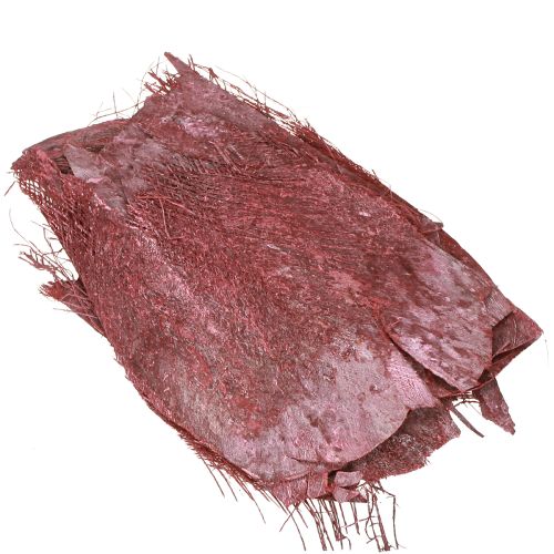 položky Palmové vlákno na tvoření, bordó, bílé prané, 20-40 cm, 250 g