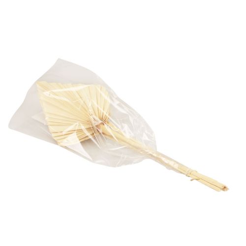 Floristik24 Palmspear palmové listy přírodní dekorace bělené 12,5×38cm 4 ks